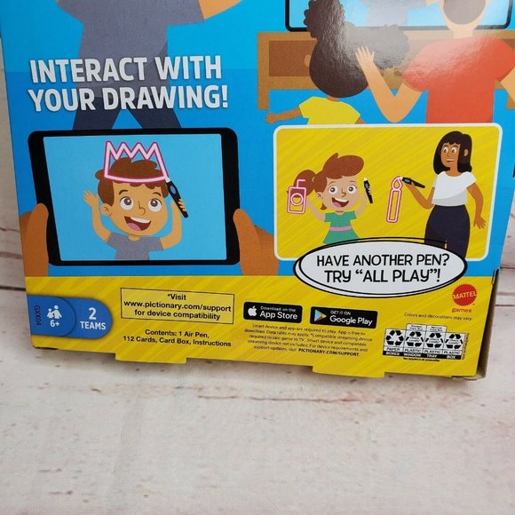Mattel Games Pictionary Air Kids vs Grown-Ups Family Drawing Game Gift - Picture 7 of 12